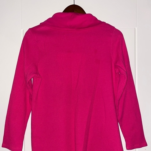 Women Within Thermal Rib Knit Top Size 14/16 M Colorful Casual Work Pullover‎ - Picture 4 of 6